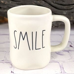Rae Dunn SMILE Ceramic Mug